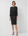 Short black woven jacket - Woman - SS2026 | Roberto Verino