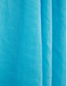 Turquoise blue ramie sleeveless midi dress | Roberto Verino