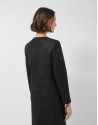 Short black woven jacket - Woman - SS2026 | Roberto Verino