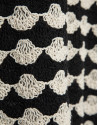 Top corto punto mosaico beige y negro - Mujer | Roberto Verino