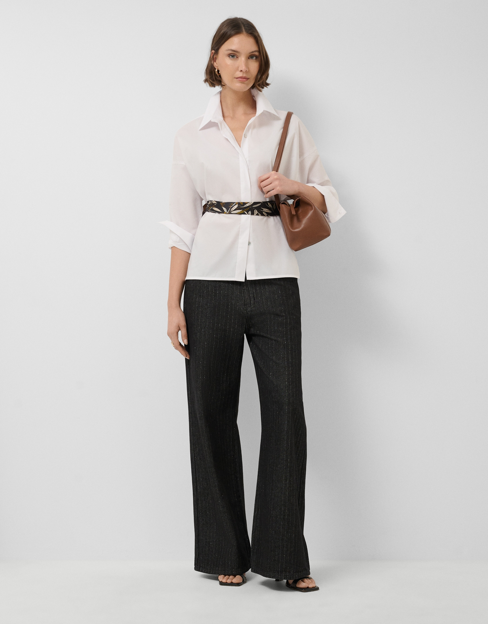 Oversized white shirt with raglan sleeves | Roberto Verino