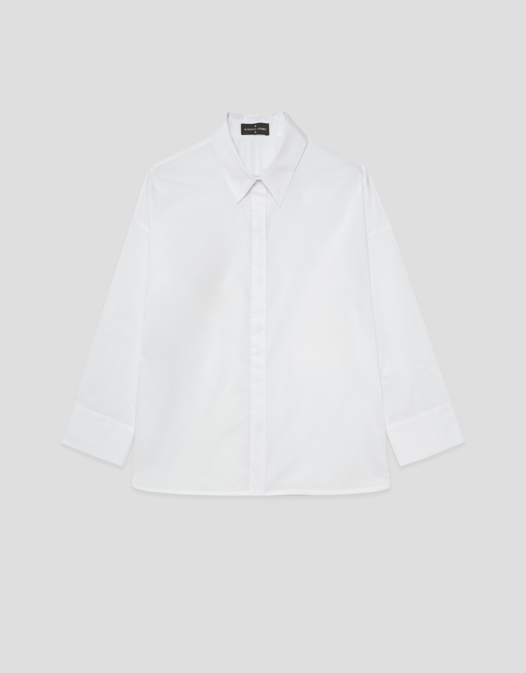 Oversized white shirt with raglan sleeves | Roberto Verino
