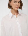 Oversized white shirt with raglan sleeves | Roberto Verino