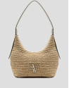 Jimena Hobo shoulder bag in ecru - Woman | Roberto Verino