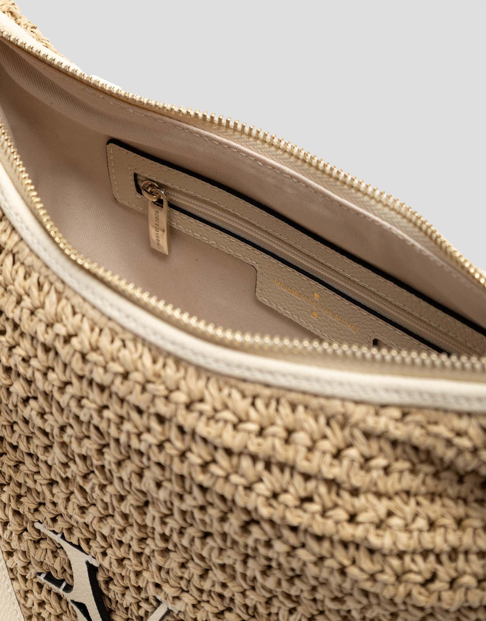Bolso de hombro Jimena Hobo crudo - Mujer | Roberto Verino