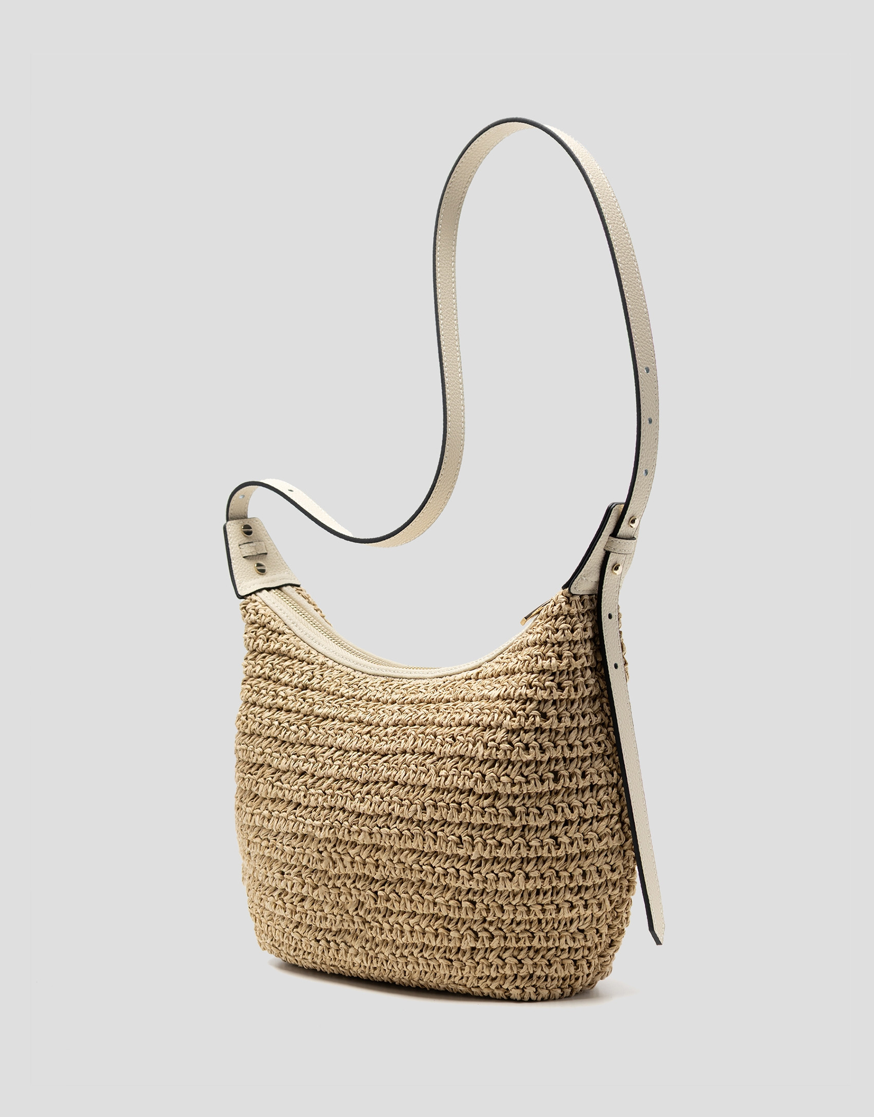 Jimena Shoulder bag in ecru - Woman - SS2026 | Roberto Verino