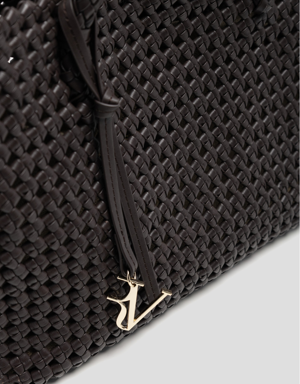 Bolso de hombro Paola Shopper piel anudada ... | Roberto Verino