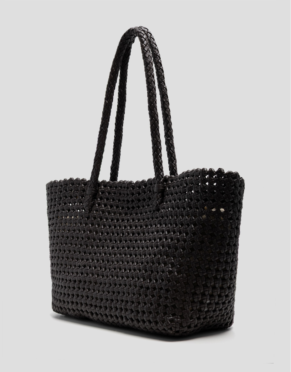 Bolso de hombro Paola Shopper piel anudada ... | Roberto Verino