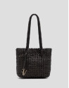 Paola Mini Shopper knotted leather shoulder ... | Roberto Verino