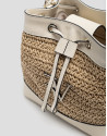 Bolso de mano Jimena Bucket crudo - Mujer | Roberto Verino