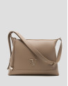 Bolso Hobo Lila piel cámel - Mujer - PV2026 | Roberto Verino