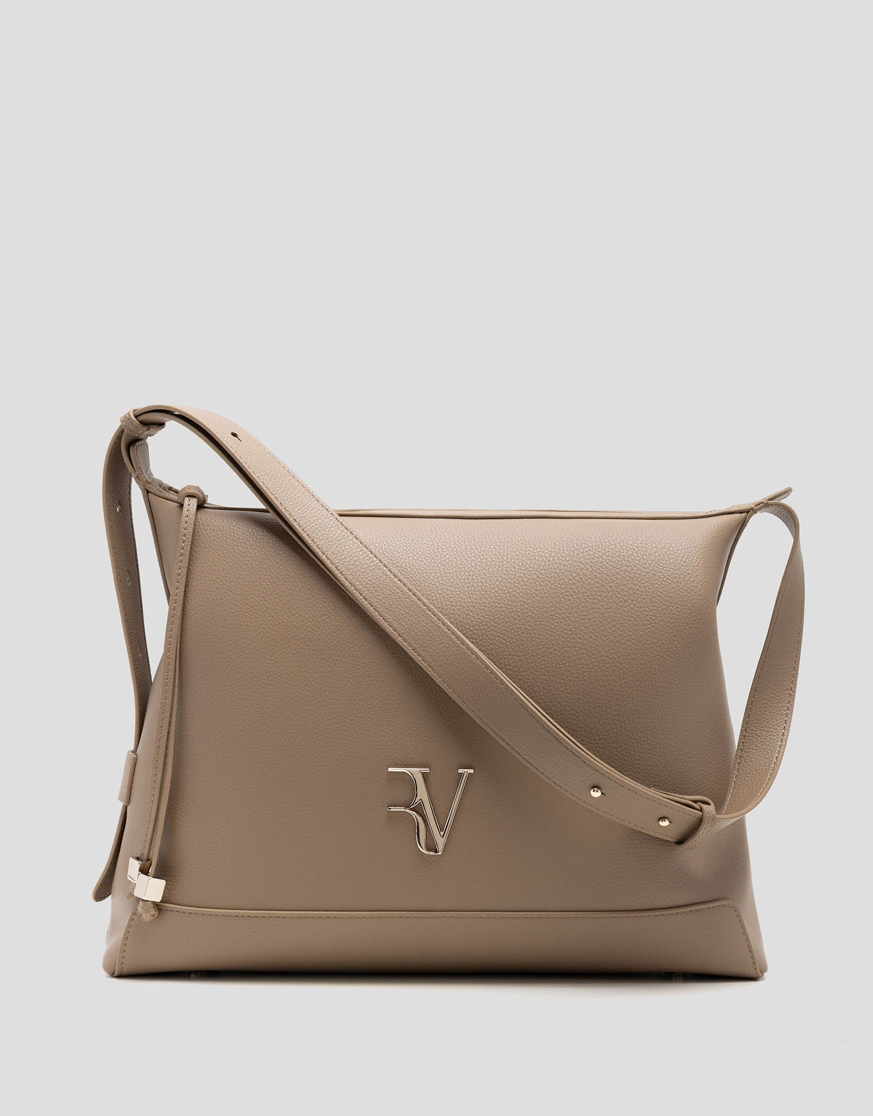 Bolso Hobo Lila piel cámel - Mujer - PV2026 | Roberto Verino