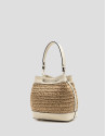 Bolso de mano Jimena Bucket crudo - Mujer | Roberto Verino