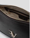 Lila shoulder bag in dark brown leather - Woman | Roberto Verino