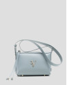 Bolso bandolera Lila mini piel azul claro | Roberto Verino
