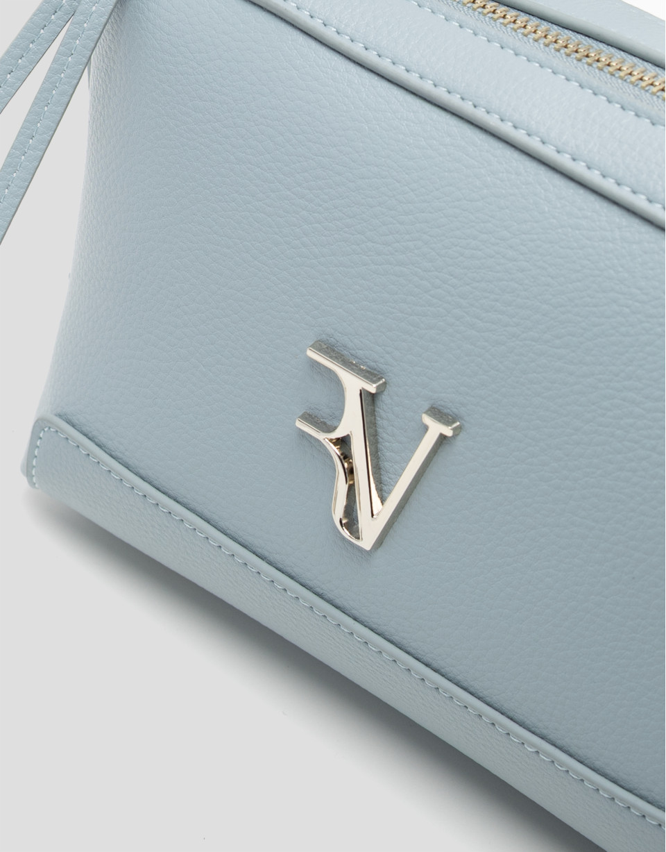Bolso bandolera Lila mini piel azul claro | Roberto Verino