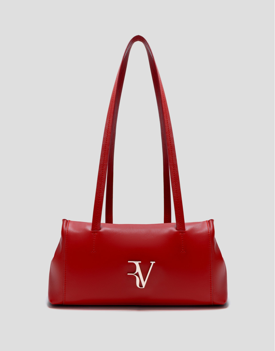 Bolso de hombro Megan Zipper piel rojo - Mujer | Roberto Verino