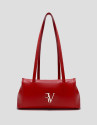 Megan Zipper red leather shoulder bag - Woman | Roberto Verino