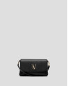 Rita black leather handbag - Woman - SS2026 | Roberto Verino