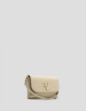 Rita beige leather handbag - Woman - SS2026 | Roberto Verino