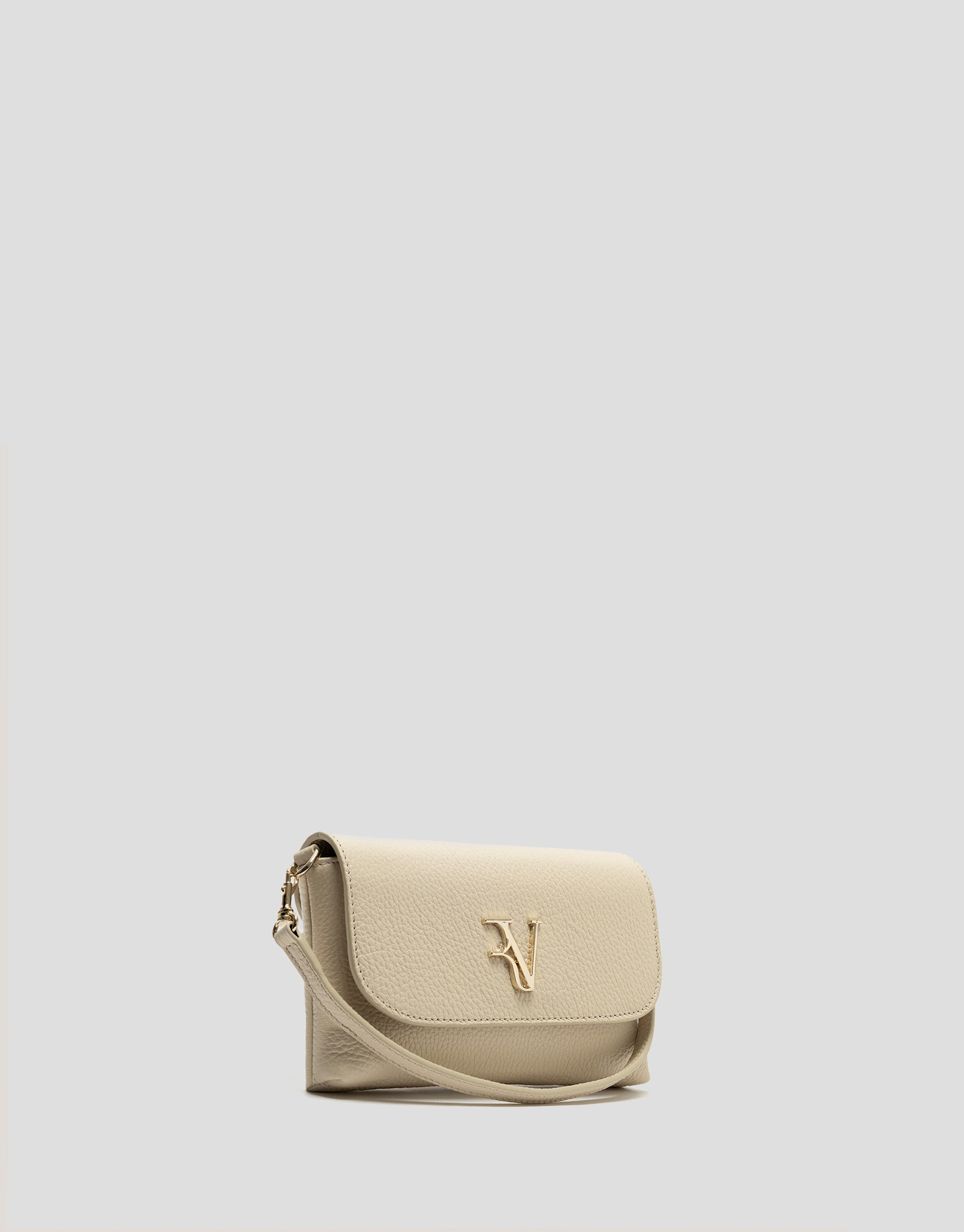 Rita beige leather handbag - Woman - SS2026 | Roberto Verino