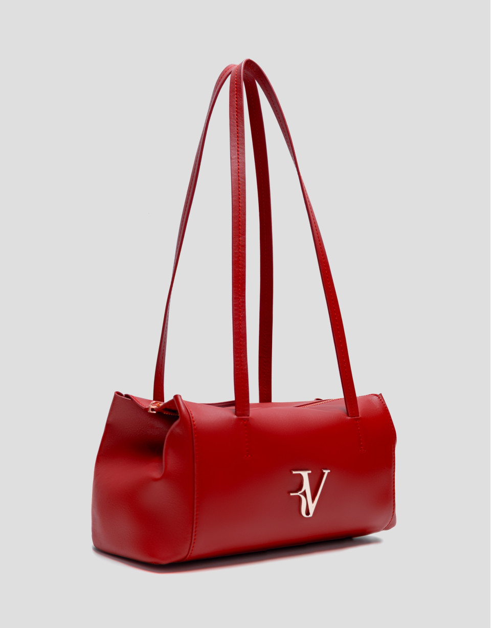 Bolso de hombro Megan Zipper piel rojo - Mujer | Roberto Verino