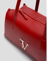 Megan Zipper red leather shoulder bag - Woman | Roberto Verino