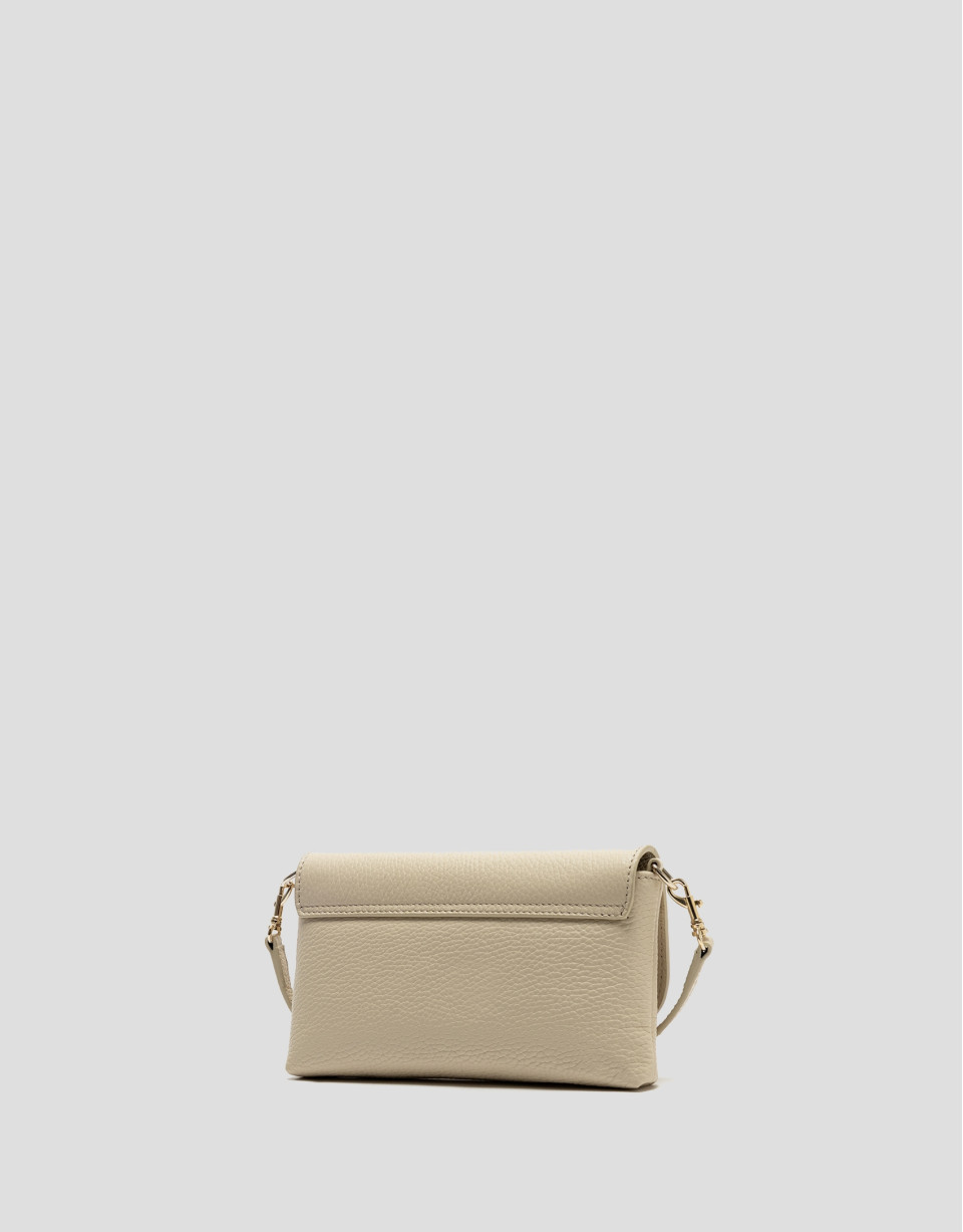 Rita beige leather handbag - Woman - SS2026 | Roberto Verino