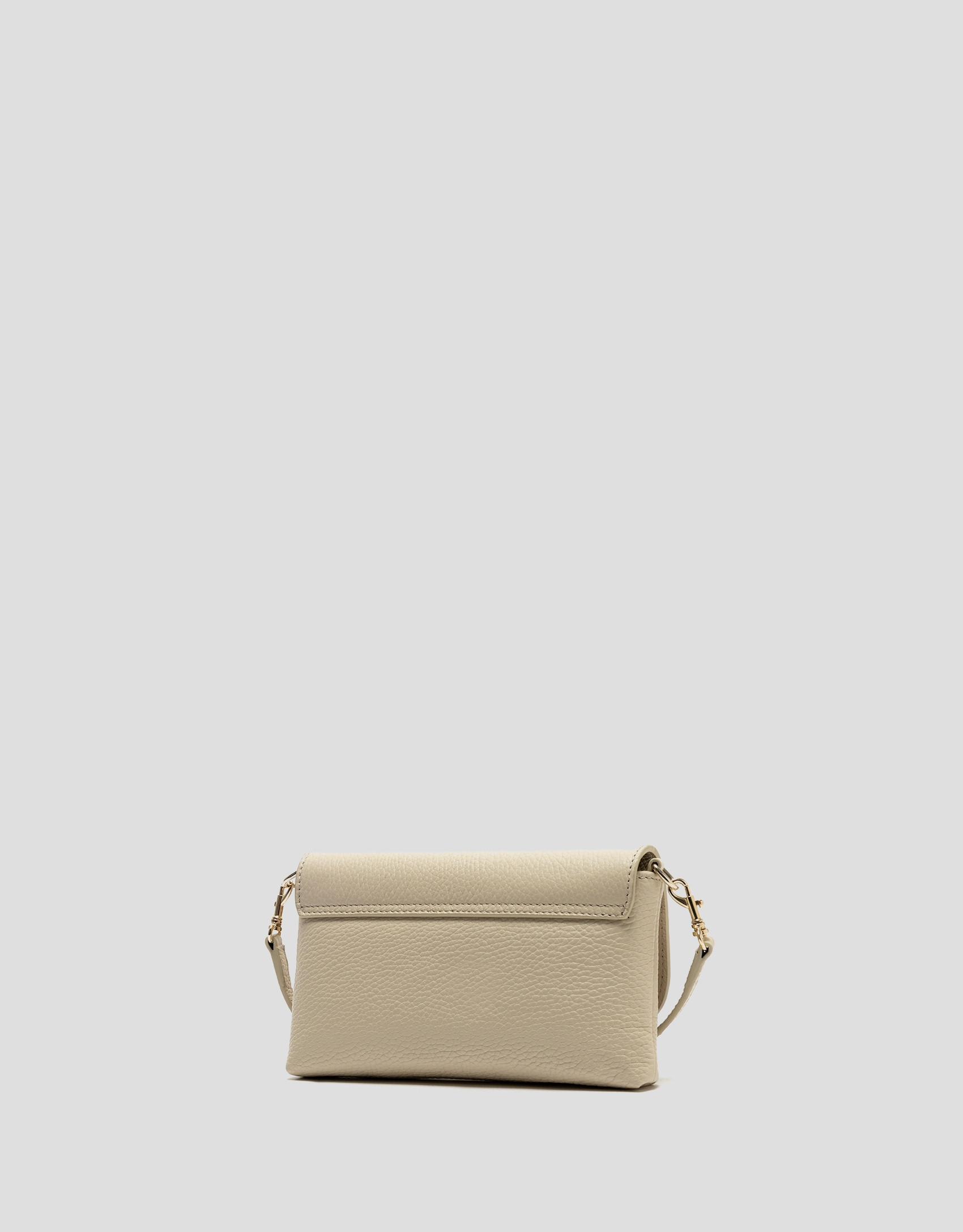 Rita beige leather handbag - Woman - SS2026 | Roberto Verino