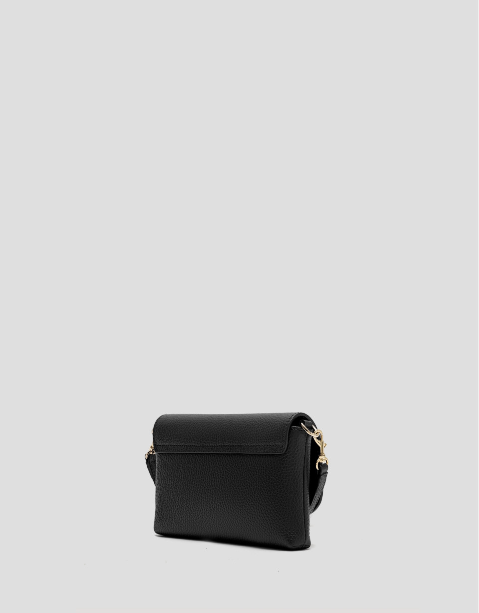 Rita black leather handbag - Woman - SS2026 | Roberto Verino