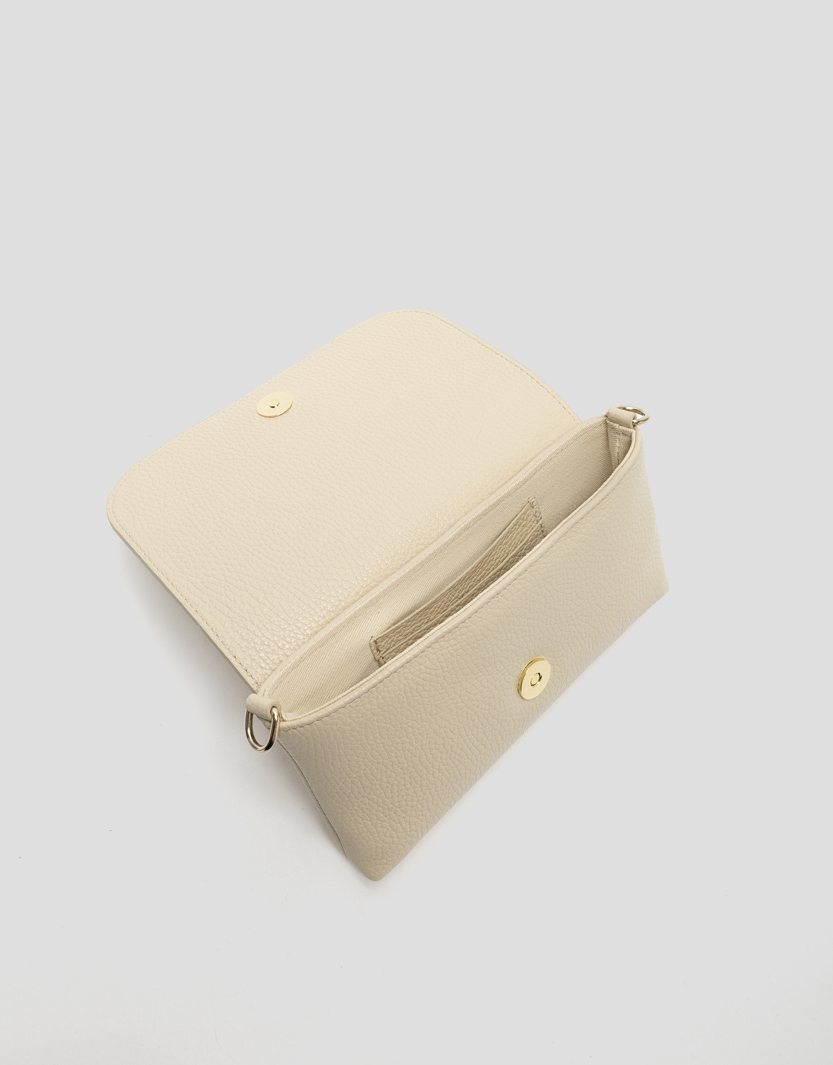 Rita beige leather handbag - Woman - SS2026 | Roberto Verino