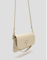 Rita beige leather handbag - Woman - SS2026 | Roberto Verino