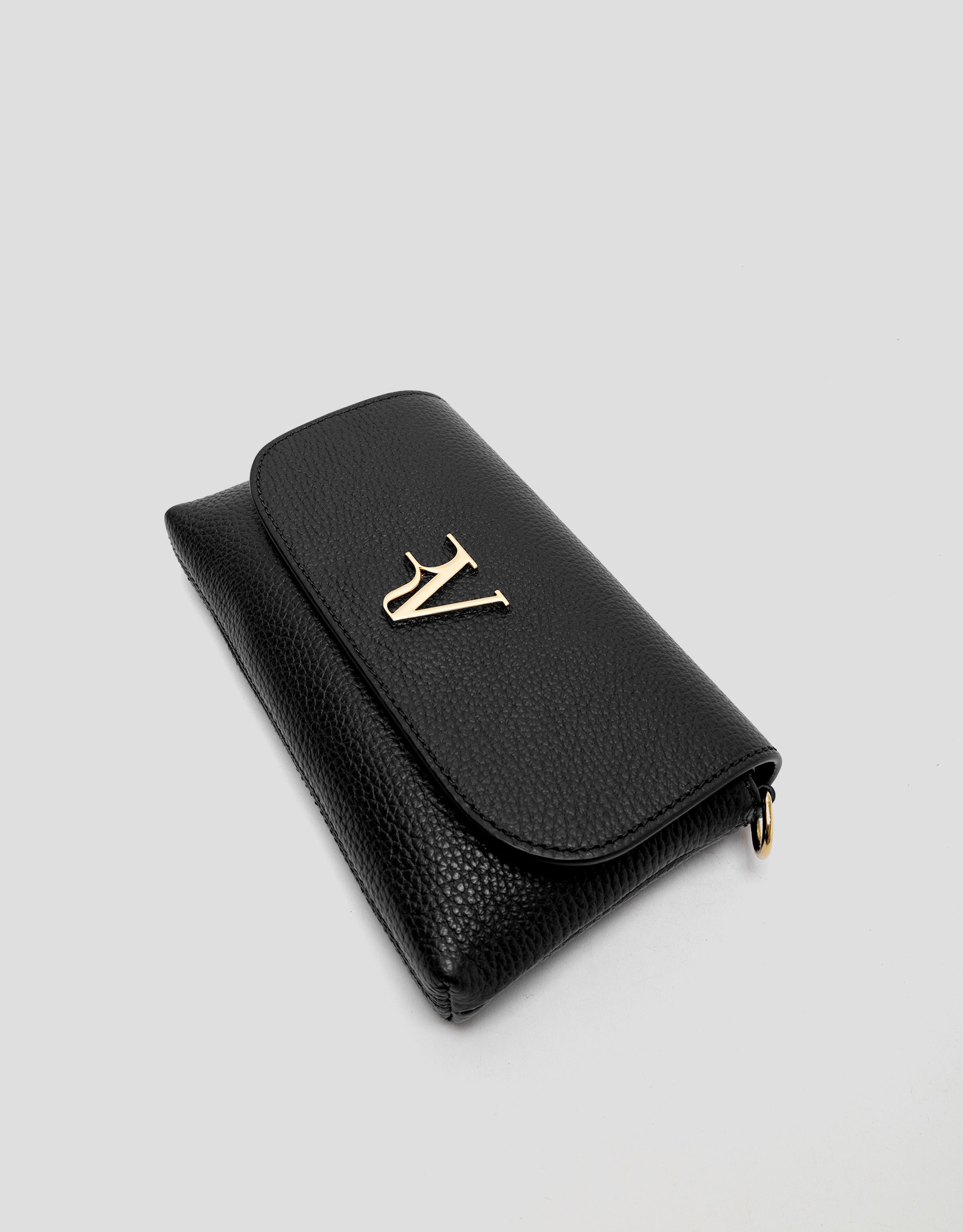 Rita black leather handbag - Woman - SS2026 | Roberto Verino
