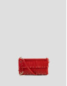 Bolso mini Chloe piel roja con flecos - Mujer | Roberto Verino
