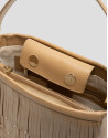 Bolso Bucket Chloe piel avellana con flecos | Roberto Verino