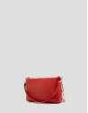 Bolso mini Chloe piel roja con flecos - Mujer | Roberto Verino