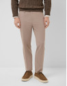 Mink brown pheasant eye chino trousers - Man | Roberto Verino