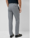 Navy blue bird's eye chino trousers - Man | Roberto Verino