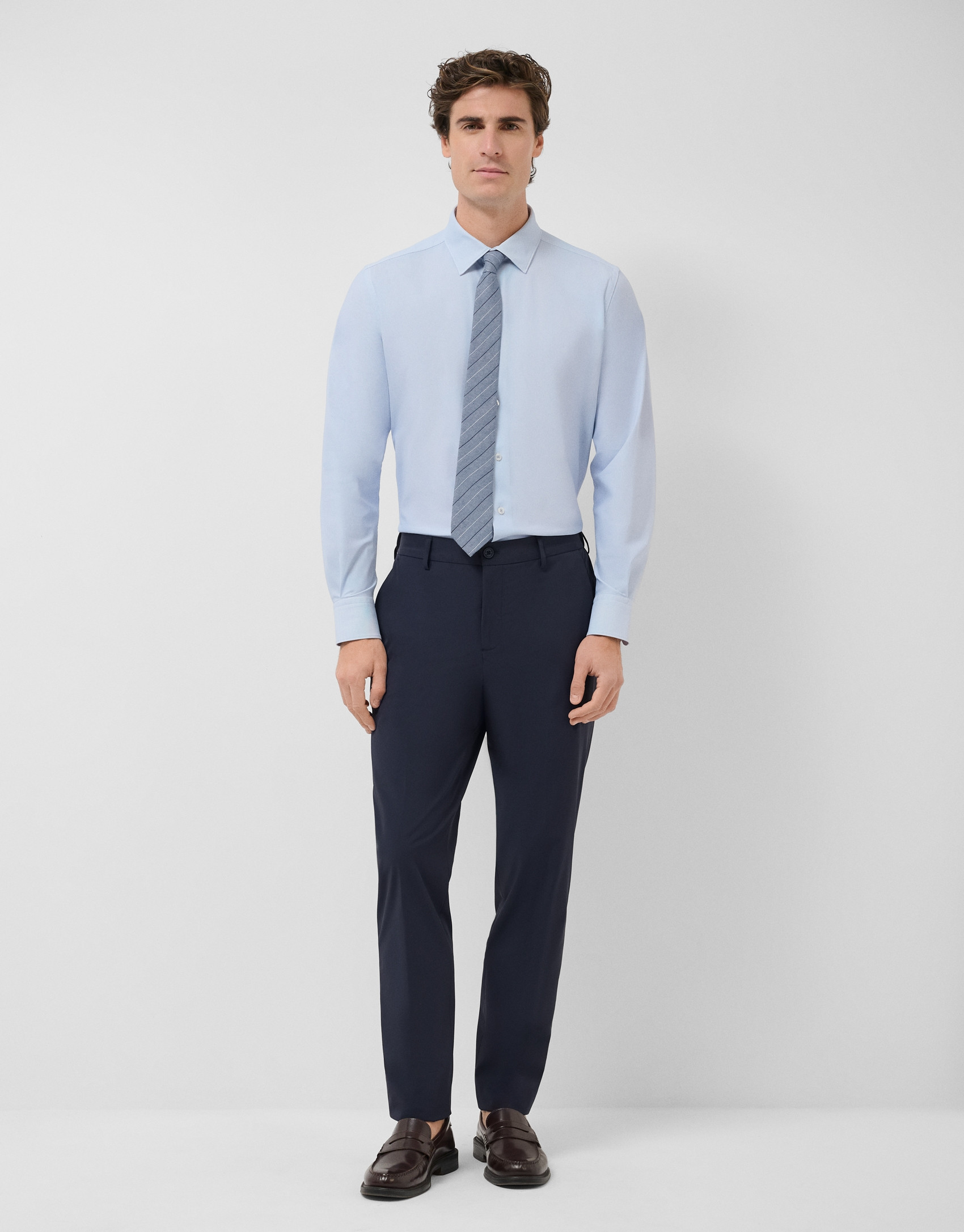 Navy blue technical separate trousers - Man | Roberto Verino