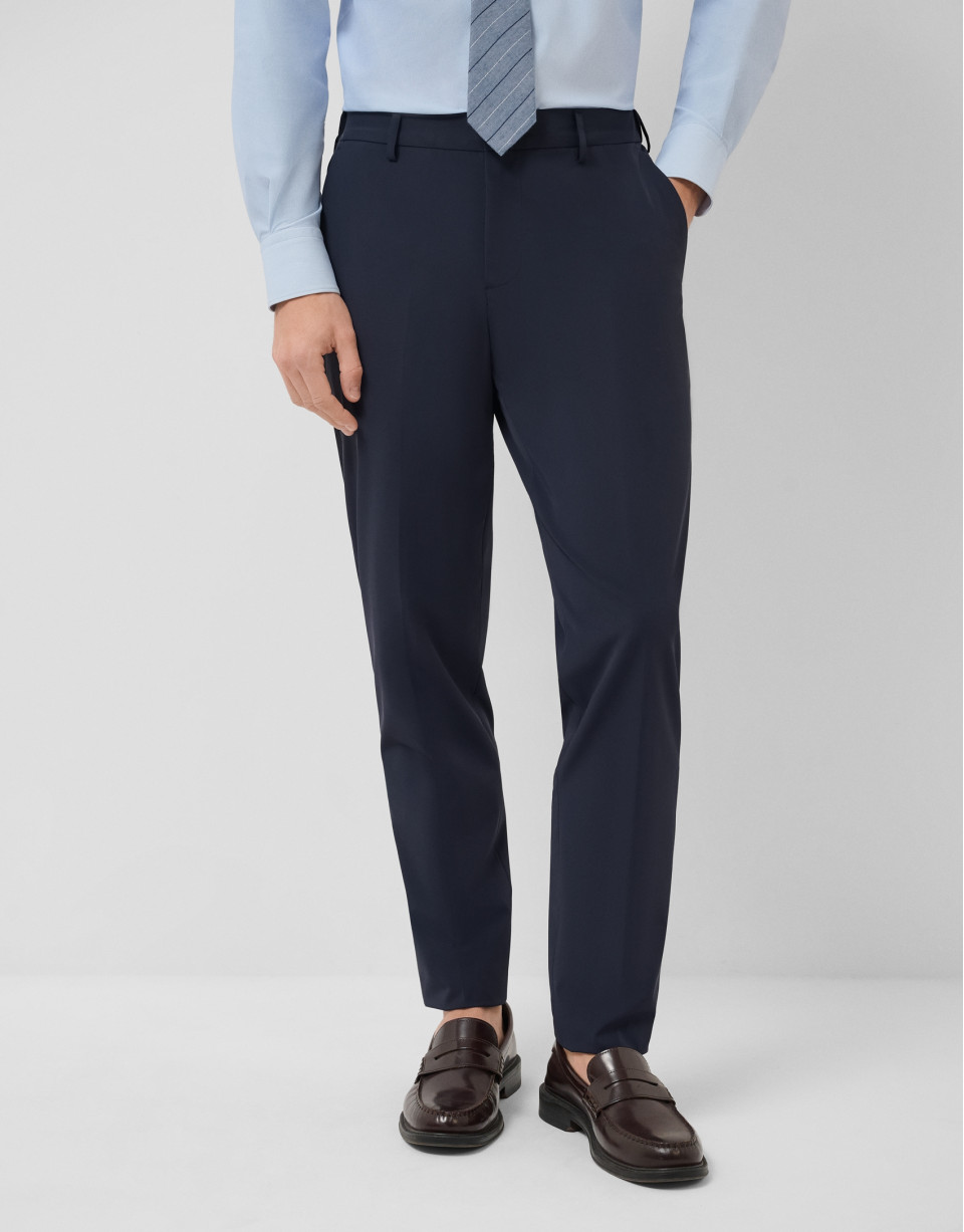 Navy blue technical separate trousers - Man | Roberto Verino