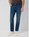 Regular fit medium blue men's denim trousers | Roberto Verino