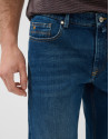 Regular fit medium blue men's denim trousers | Roberto Verino