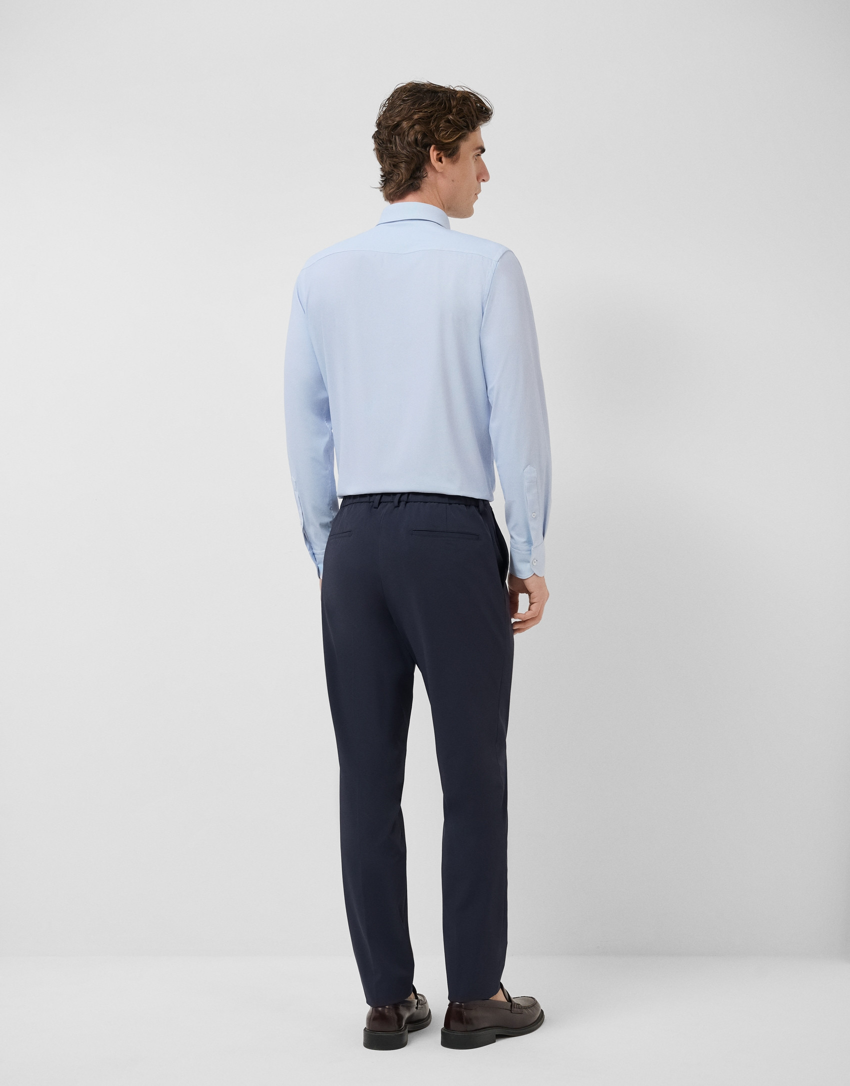 Navy blue technical separate trousers - Man | Roberto Verino
