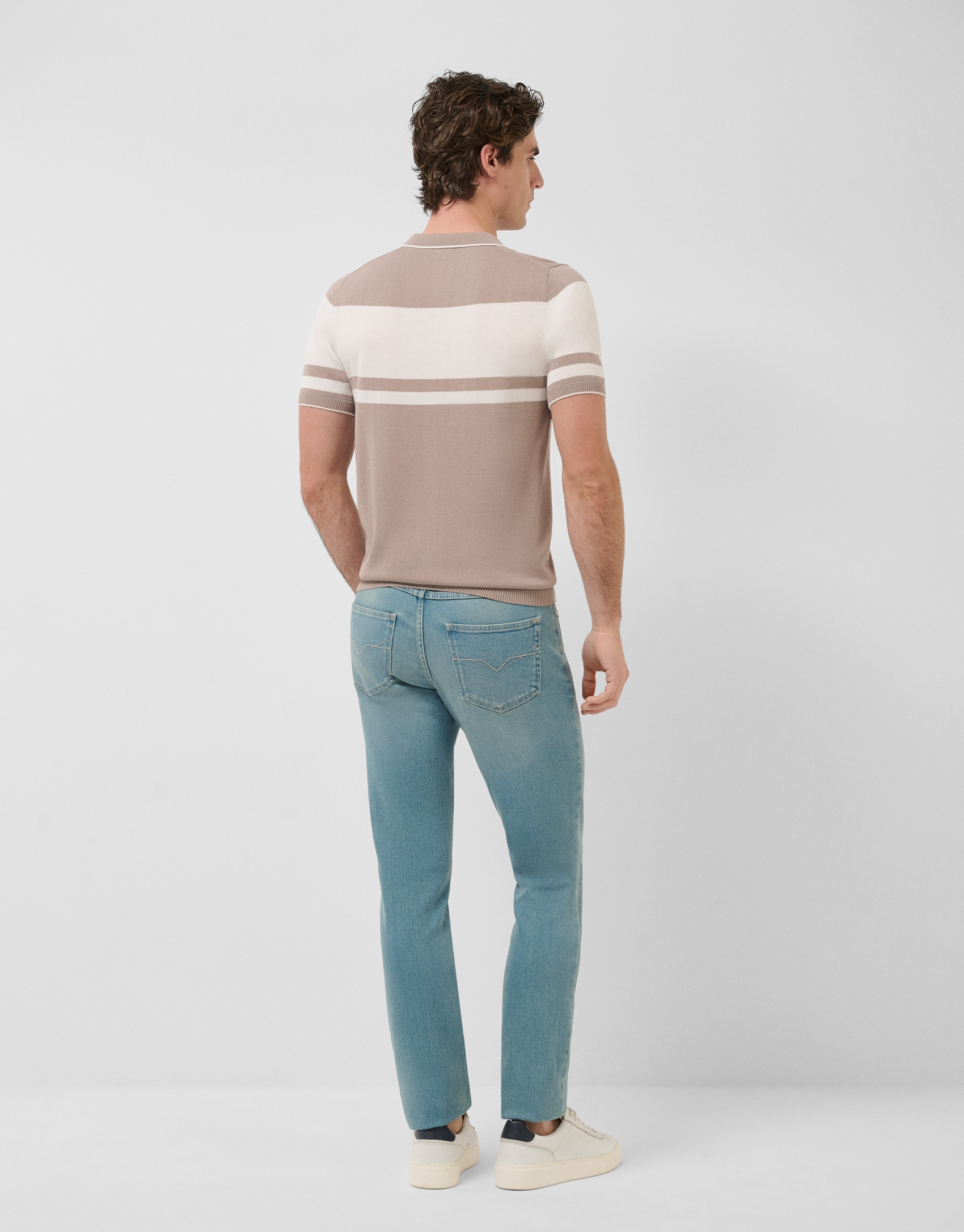 Light blue slim fit denim jeans - Man - SS2026 | Roberto Verino