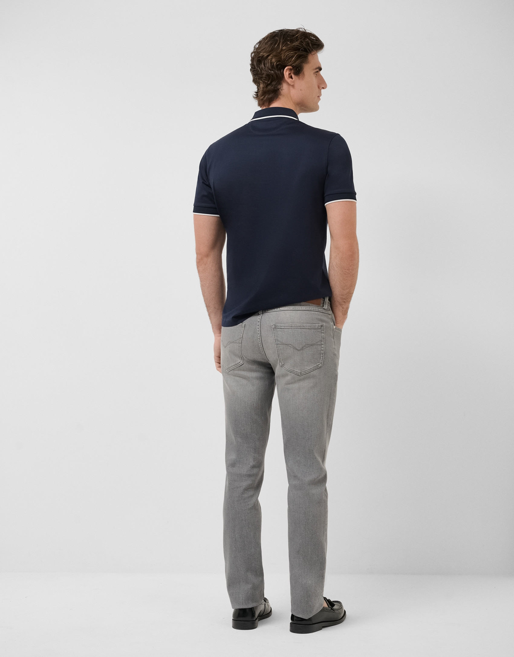 Pantalón vaquero denim slim gris claro - Hombre | Roberto Verino