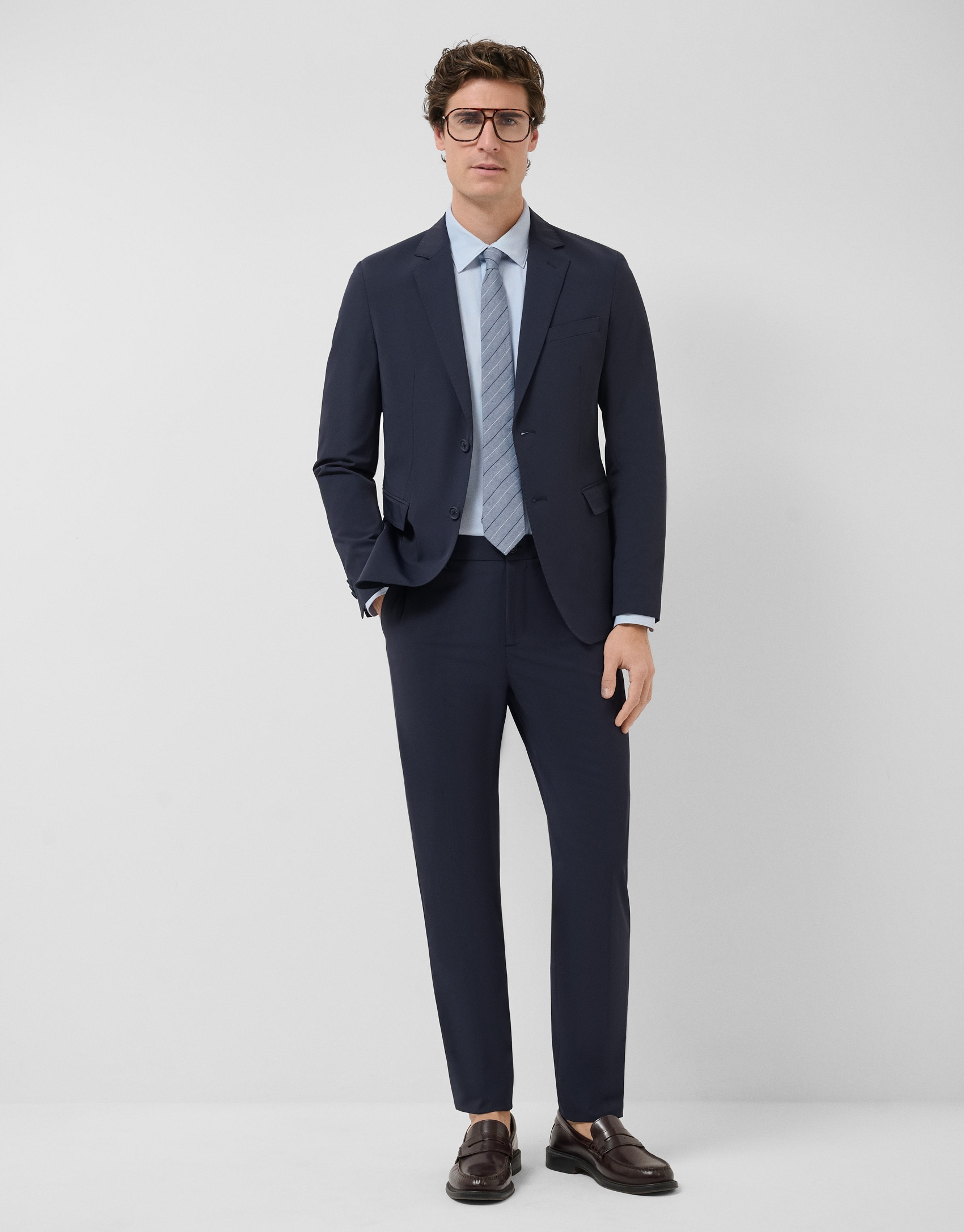 Pantalón separate técnico azul marino - Hombre | Roberto Verino