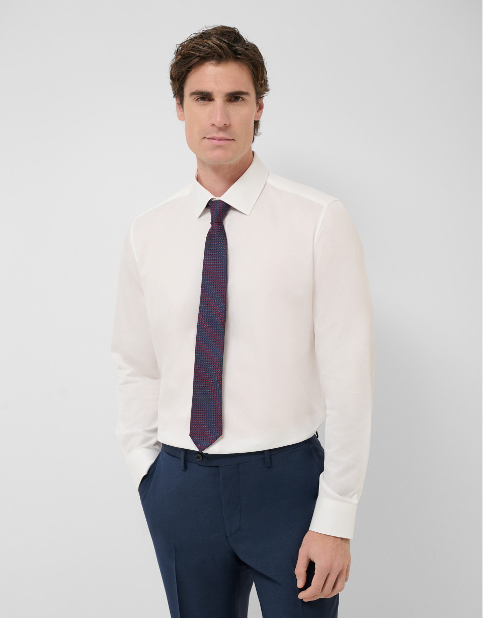 White structured dress shirt - Man - SS2026 | Roberto Verino