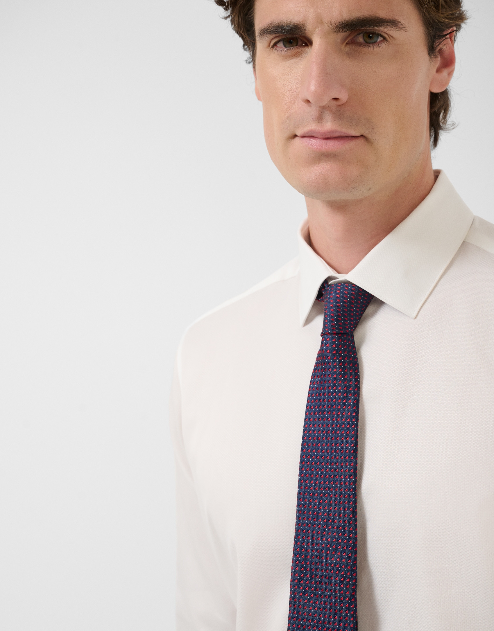 White structured dress shirt - Man - SS2026 | Roberto Verino