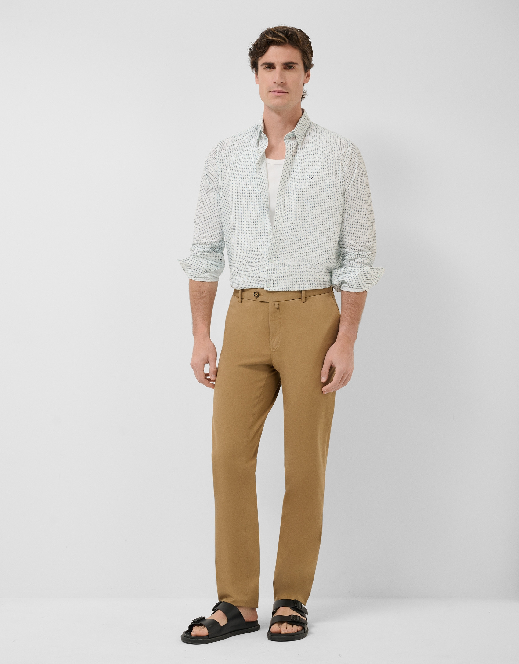 Camisa sport regular fit estampado ... | Roberto Verino