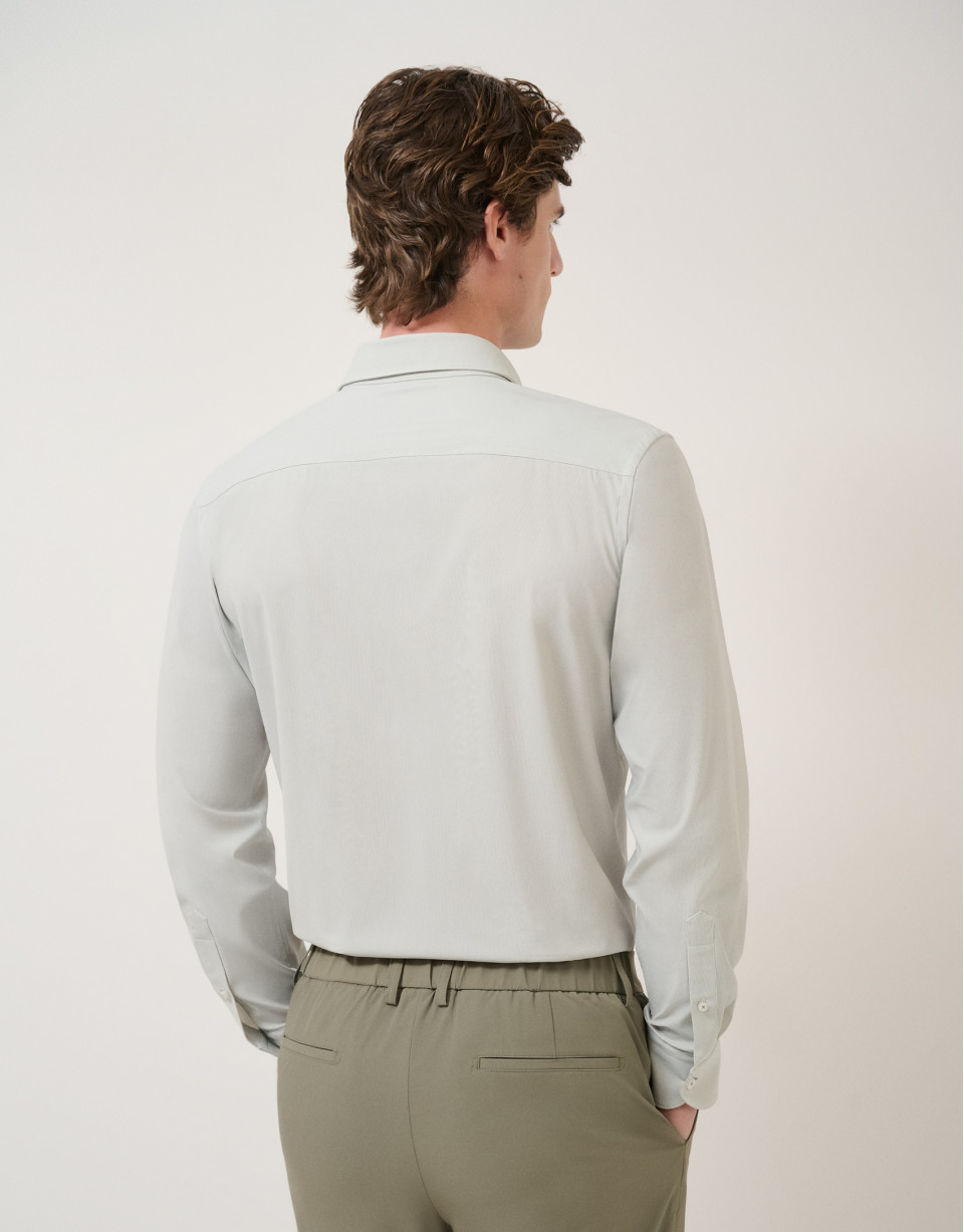 Regular fit casual shirt with light khaki ... | Roberto Verino